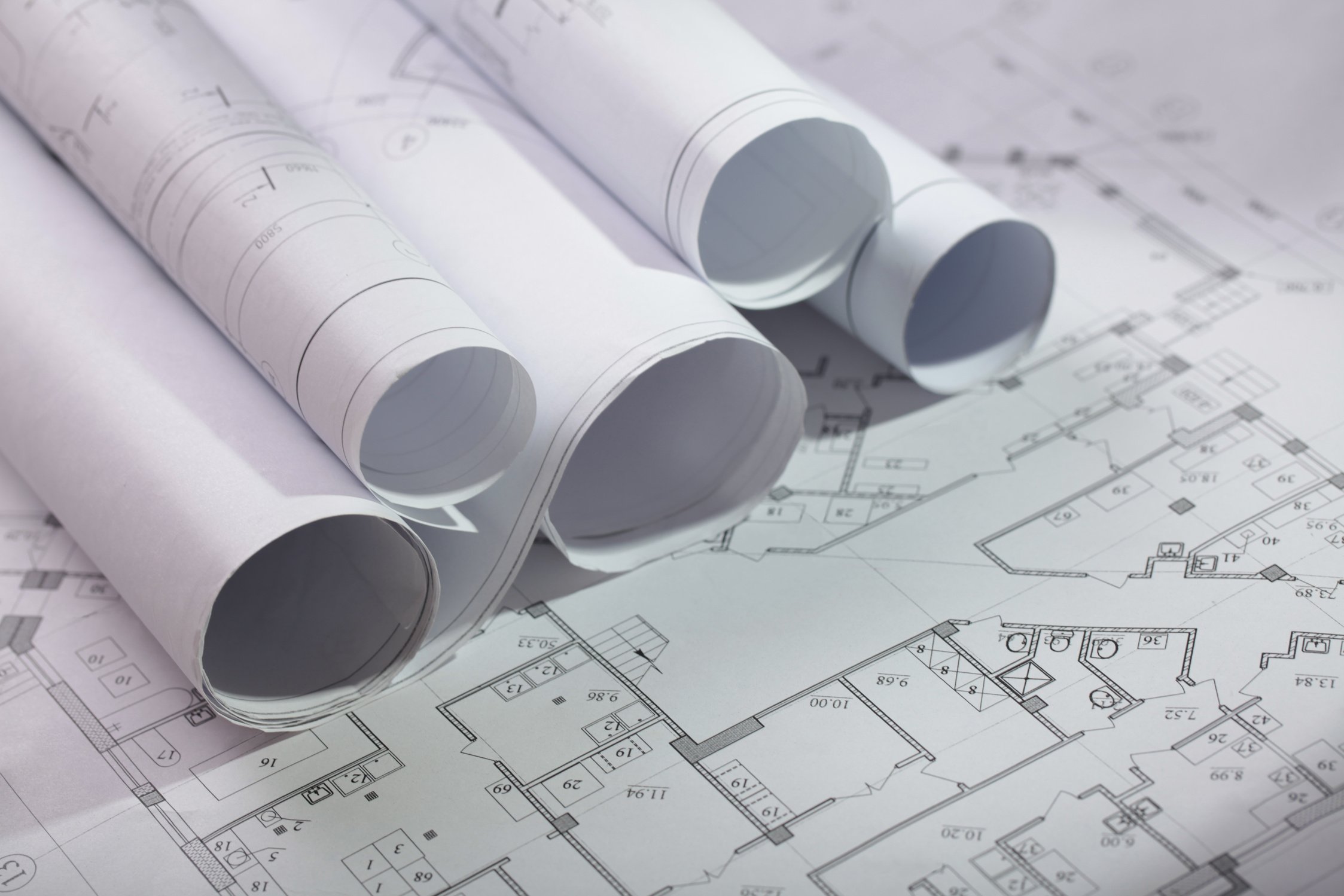 Construction Plans Close-up